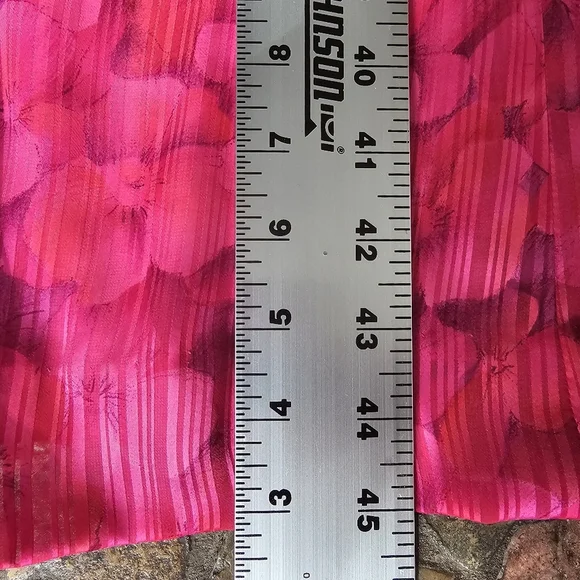 Vintage Umba for Parnes Feinstein Pink Floral Iconic 70s Dress, Size Medium - Picture 14 of 14